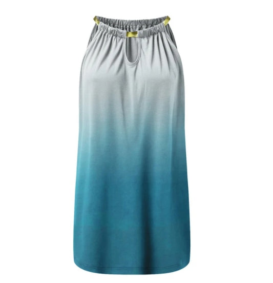 Vestido de playa con estampado degradado