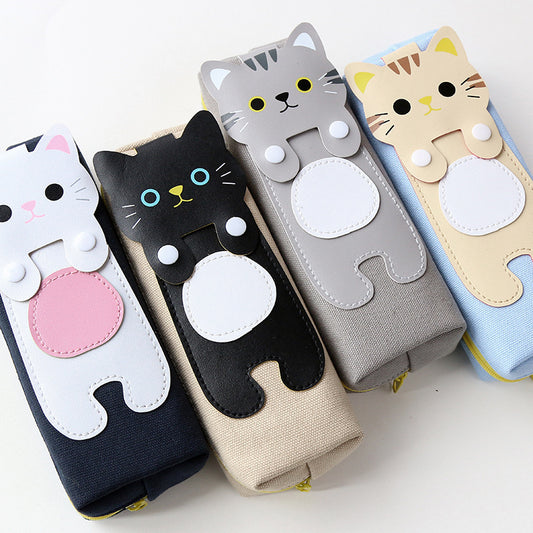 Estuche de lápices figura de  gato