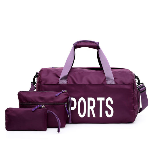 Bolsa de nailon deportiva independiente de tres piezas
