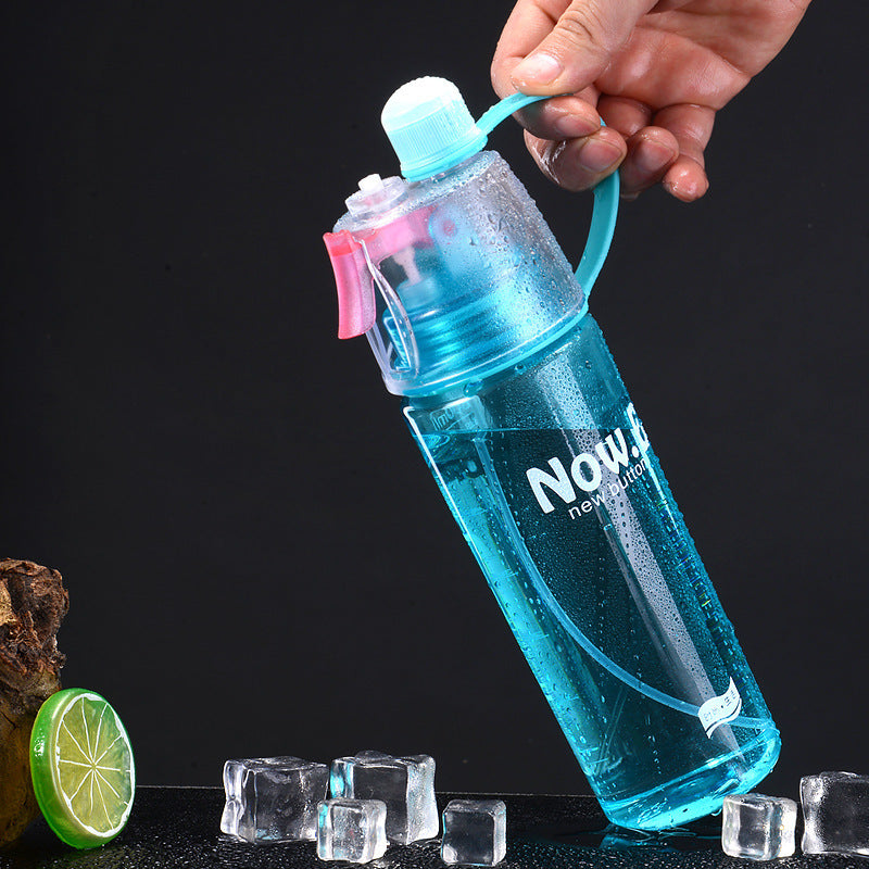 Botella de agua de con spray